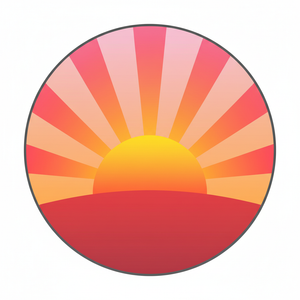 sunrise icon coloured  